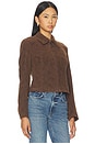 view 3 of 5 x We The Free River Faux Suede Jacket In Double Espresso in Double Espresso