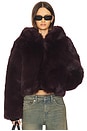 view 1 of 5 Louder Please Faux Fur Jacket in Grape