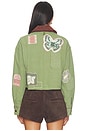 view 4 of 6 x We The Free Martha Workwear Appliques Jacket in Callisto Green