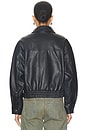 view 3 of 4 БОМБЕР ИЗ ИСКУССТВЕННОЙ КОЖИ in Black