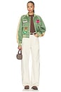 view 6 of 7 BLOUSON WE THE FREE STAR POWER SOUVENIR in Vintage Green Combo