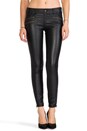view 1 of 7 Skinny Vegan Leather Pant in Black
