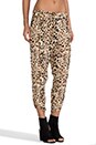 view 2 of 8 Cheetah Twisted Harem Pant in Natural Combo