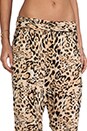 view 5 of 8 Cheetah Twisted Harem Pant in Natural Combo