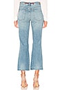 view 3 of 4 Belt Out Crop Bootcut in Blue