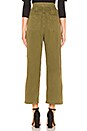 view 3 of 4 Clean Mod Utility Crop Pant in Moss