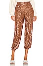 view 1 of 5 Morelia Sequin Jogger in Bronze