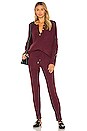 view 4 of 4 Around the Clock Jogger in Wine