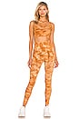 view 4 of 4 X FP Movement Good Karma Tie Dye Legging in Burnt Topaz