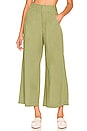 view 1 of 4 Menorca Cropped Solid Pant in Forest Glen