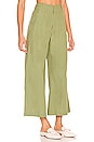 view 2 of 4 Menorca Cropped Solid Pant in Forest Glen