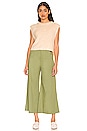 view 4 of 4 Menorca Cropped Solid Pant in Forest Glen