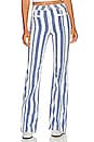 view 2 of 4 Firecracker Striped Flare Jean in Blue Combo