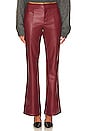 view 1 of 4 x We The Free Uptown High Rise Faux Leather Pant in Mulberries