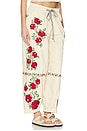 view 2 of 4 Rosalia Embroidered Pant in Birch Combo