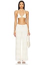 view 5 of 6 Aiden Lace Pant in White