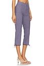view 2 of 6 Feeling Flirty Slim Capri Pant in Navy Combo