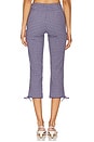 view 4 of 6 Feeling Flirty Slim Capri Pant in Navy Combo