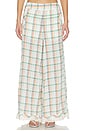 view 2 of 7 PANTALON LARGE FREE PEOPLE HOUR GLASS in Ivory Combo