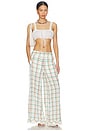 view 6 of 7 PANTALON LARGE FREE PEOPLE HOUR GLASS in Ivory Combo
