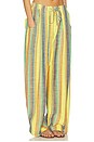 view 2 of 6 Chambers Laid Back Stripe Pant in Butter Yellow Combo