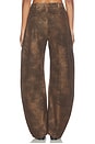 view 5 of 6 x We The Free Spotlight Faux Trouser in Chocolate Brown