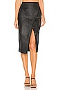 view 1 of 4 Whitney Vegan Leather Pencil Skirt in Black