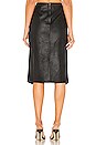 view 3 of 4 Whitney Vegan Leather Pencil Skirt in Black