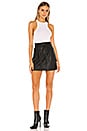 view 4 of 4 Payton Paperbag Mini Skirt in Black