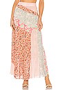 view 1 of 4 Palma Patchwork Skirt in Peach