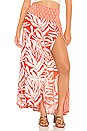 view 1 of 4 Turning Tide Printed Sarong in Vintage Red Combo