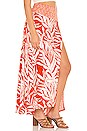 view 2 of 4 Turning Tide Printed Sarong in Vintage Red Combo
