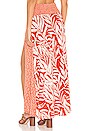 view 3 of 4 Turning Tide Printed Sarong in Vintage Red Combo