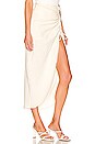 view 2 of 4 Natural Cerine Ruched Skirt in Ivory