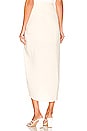 view 3 of 4 Natural Cerine Ruched Skirt in Ivory