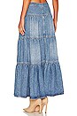view 3 of 4 Dreamweaver Maxi Skirt in Blue Wave