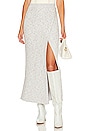 view 1 of 4 Better Days Midi Skirt in Grey Combo