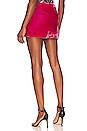 view 3 of 4 Annalise Velvet Mini Skirt in Pink Phenom