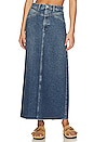 view 1 of 4 Come As You Are Maxi Skirt in Dark Indigo