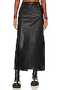 view 1 of 4 City Slicker Faux Leather Maxi Skirt In Black in Black