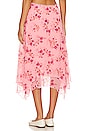 view 3 of 4 Garden Party Skirt in Pink Blossom