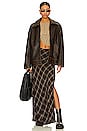 view 4 of 4 FALDA FREE PEOPLE VINTAGE CRUSH in Brown Combo