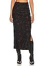 view 1 of 4 Rosalie Velvet Midi Skirt in Black