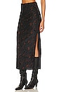 view 2 of 4 Rosalie Velvet Midi Skirt in Black