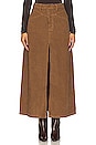 view 1 of 4 Come As You Are Cord Maxi Skirt in Chocolate