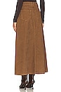 view 3 of 4 Come As You Are Cord Maxi Skirt in Chocolate