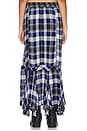 view 3 of 4 Bordeaux Plaid Maxi Skirt in Navy Combo