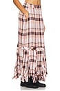 view 2 of 4 Bordeaux Plaid Maxi Skirt in Soft Combo