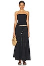view 4 of 4 x free-est Simply Smitten Maxi Skirt in Black