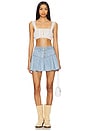 view 5 of 6 x We The Free Roselle Denim Mini Skirt in Going Steady